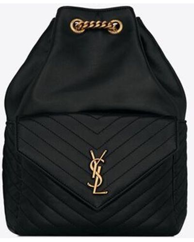 Saint Laurent Joe rucksack aus lammleder - Schwarz