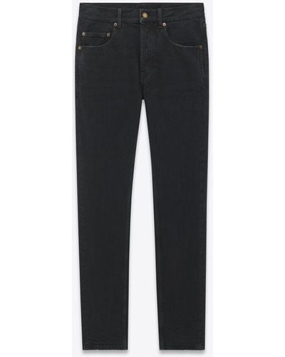 Saint Laurent Baggy-jeans aus denim - Schwarz