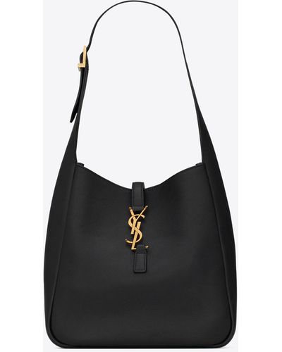 Saint Laurent Le 5 À 7 Soft Small In Smooth Leather - Black