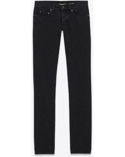 Saint Laurent Slim-fit-jeans aus denim - Schwarz