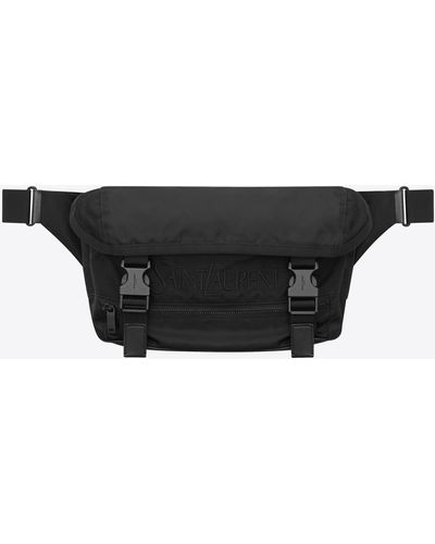 Saint Laurent Crossbody Bag In Nylon - Black