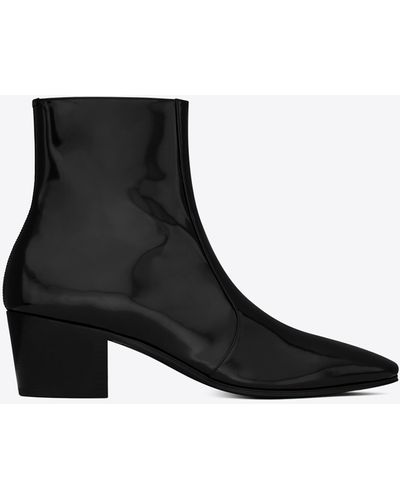 Saint Laurent Patent Leather Boots for Men - Up to 23% off | Lyst