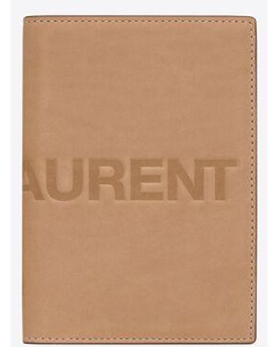 Saint Laurent Passport Case - Natural