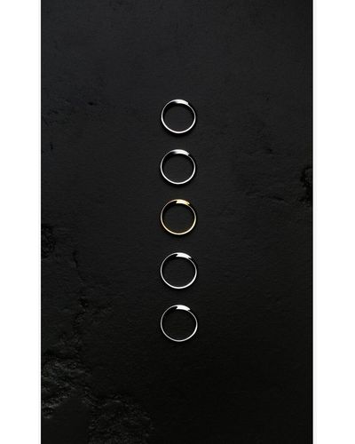 Saint Laurent Gewundene Ringe Aus 18 K Graugold nd 18 K Gelbgold Gelb/gold 06 - Schwarz