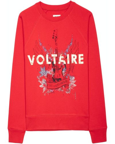 Zadig & Voltaire Sweatshirt Upper Guitar Voltaire - Rot