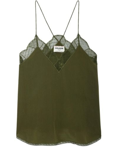 Zadig & Voltaire Caraco christy soie - Vert