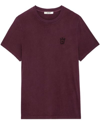 Zadig & Voltaire Tommy Skull Xo T-shirt - Purple