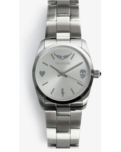 Zadig & Voltaire Time2love Watch - Grey