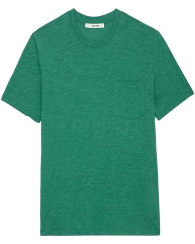 Zadig & Voltaire T-shirt stockholm flamme - Vert