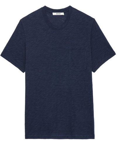 Zadig & Voltaire Camiseta Stockholm Flamme - Azul