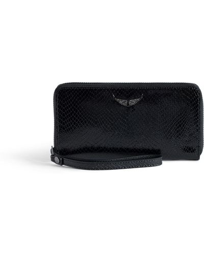 Zadig & Voltaire Compagnon Embossed Wallet - Black