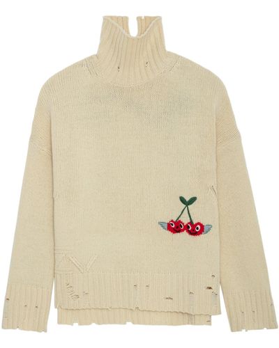 Zadig & Voltaire Pullover Bleeza 100% Merino-wolle - Natur