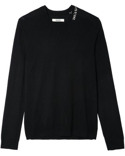 Zadig & Voltaire Jersey Kennedy 100% Lana Merina - Negro