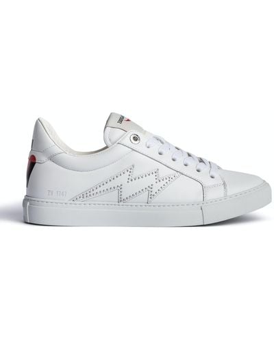 Zadig & Voltaire Zv1747 Trainers Leather - White
