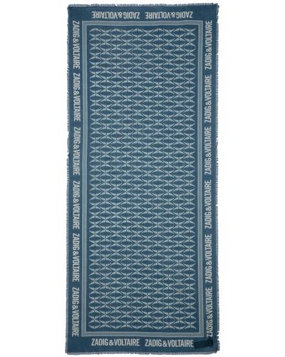 Zadig & Voltaire Delta Scarf - Blue