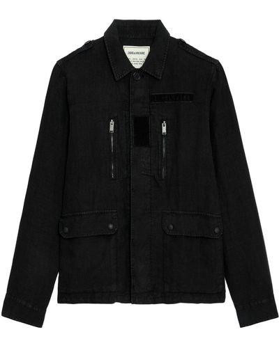 Zadig & Voltaire Kido Linen Jacket - Black