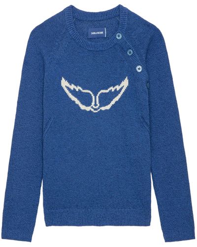 Zadig & Voltaire Regliss Wings Jumper - Blue