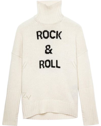 Zadig & Voltaire Pullover Alma Rock & Roll 100% Wolle - Mehrfarbig