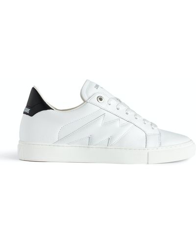 Zadig & Voltaire Niedrige Sneakers Zv1747 La Flash - Weiß