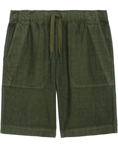 Zadig & Voltaire Pixel Linen Bermuda Shorts - Green