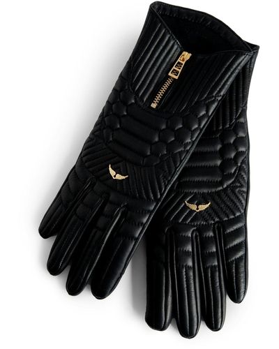 Zadig & Voltaire Guantes Out Of Hands - Negro