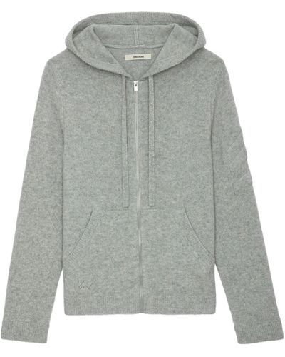 Zadig & Voltaire Clash Cardigan 100% Cashmere - Grey