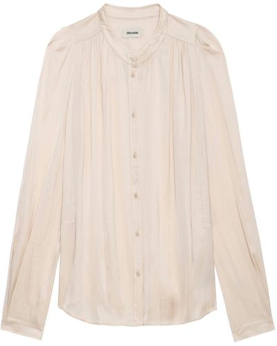 Zadig & Voltaire Tchin Satin Blouse - White