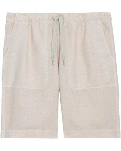 Zadig & Voltaire Pixel Linen Bermuda Shorts - Natural