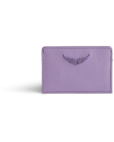 Zadig & Voltaire Zv Pass Card Holder - Purple