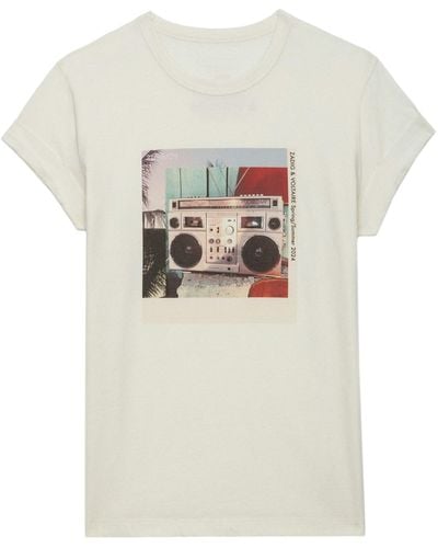 Zadig & Voltaire Camiseta Anya Estampado Fotográfico - Blanco