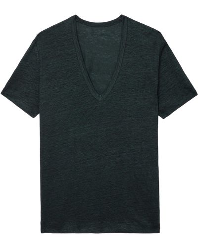 Zadig & Voltaire Wassa Linen T-shirt - Black