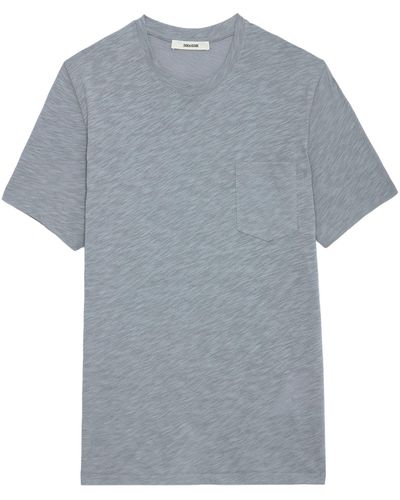 Zadig & Voltaire T-shirt Stockholm Geflammt - Grau