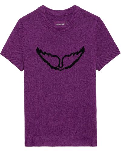 Zadig & Voltaire Pull sorly wings - Violet