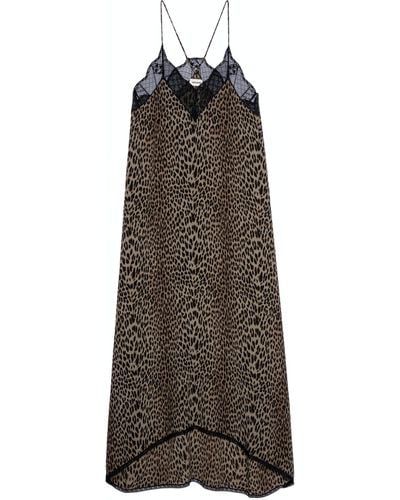 Zadig & Voltaire Robe risty leopard - Multicolore