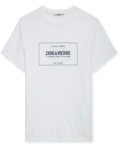Zadig & Voltaire T-shirt à logo imprimé - Blanc