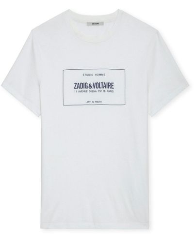 Zadig & Voltaire T-Shirt mit Logo-Print - Weiß