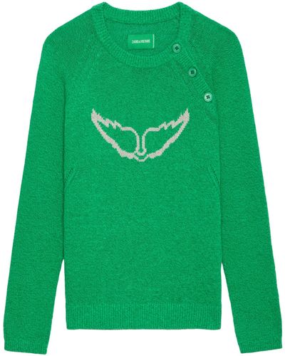 Zadig & Voltaire Regliss Wings Jumper - Green