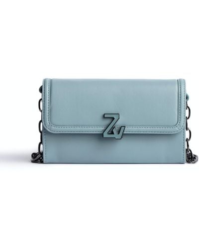 Zadig & Voltaire Zv Initiale Le Long Unchained Wallet - Blue