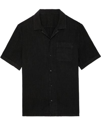 Zadig & Voltaire Sloan Linen Shirt - Black