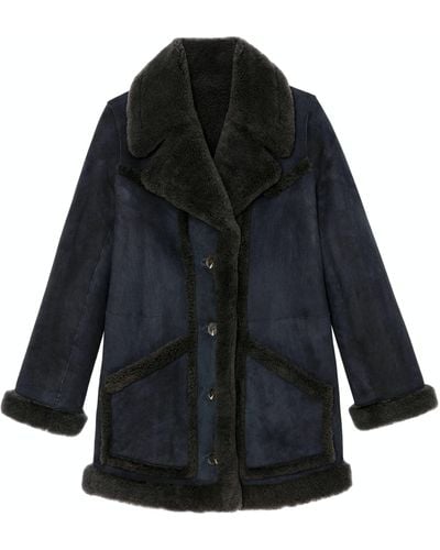 Zadig & Voltaire Laury Shearling Coat - Black