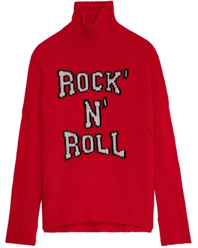 Zadig & Voltaire Alma Rock N Roll Jumper - Red