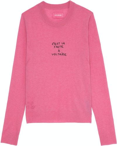 Zadig & Voltaire Pull miss cachemire - Rose