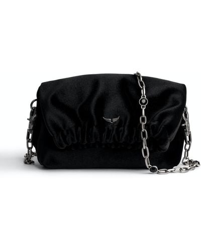 Zadig & Voltaire Rockyssime Xs Velvet Bag - Black
