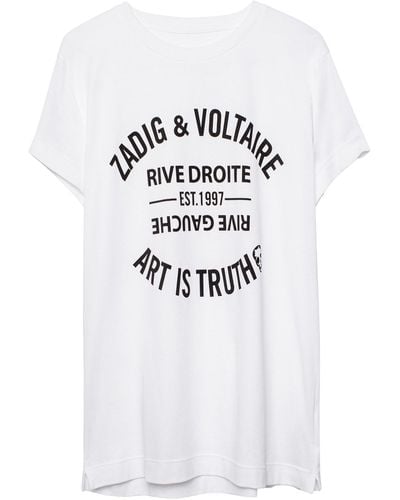 Zadig & Voltaire T-shirt Walk Blason - Blanc