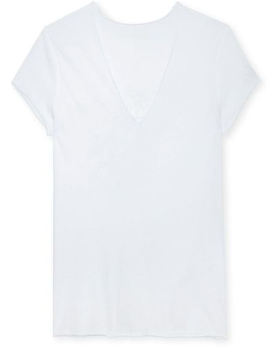 Zadig & Voltaire T-shirt Story Fishnet - Weiß