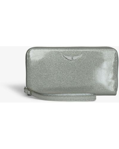 Zadig & Voltaire Portefeuille compagnon infinity patent - Gris