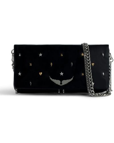 Zadig & Voltaire Rock Lucky Charms Clutch - Black