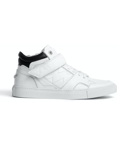 Zadig & Voltaire Sneakers ZV1747 Mid Flash - Weiß
