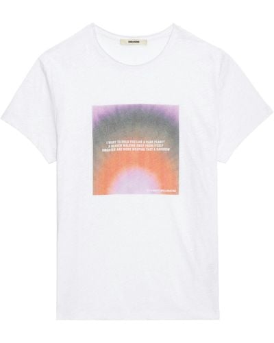 Zadig & Voltaire Ted Photoprint T-shirt - White