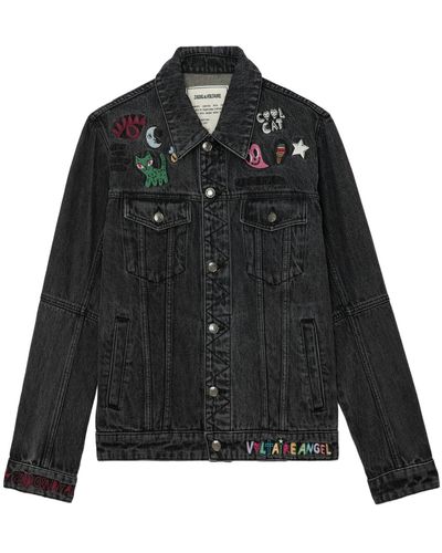 Zadig & Voltaire Chaqueta De Dénim Kasy - Negro